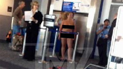 TMZ obtained this exclusive photo of the woman who took off her clothes inside Concourse B at Denver International Airport.