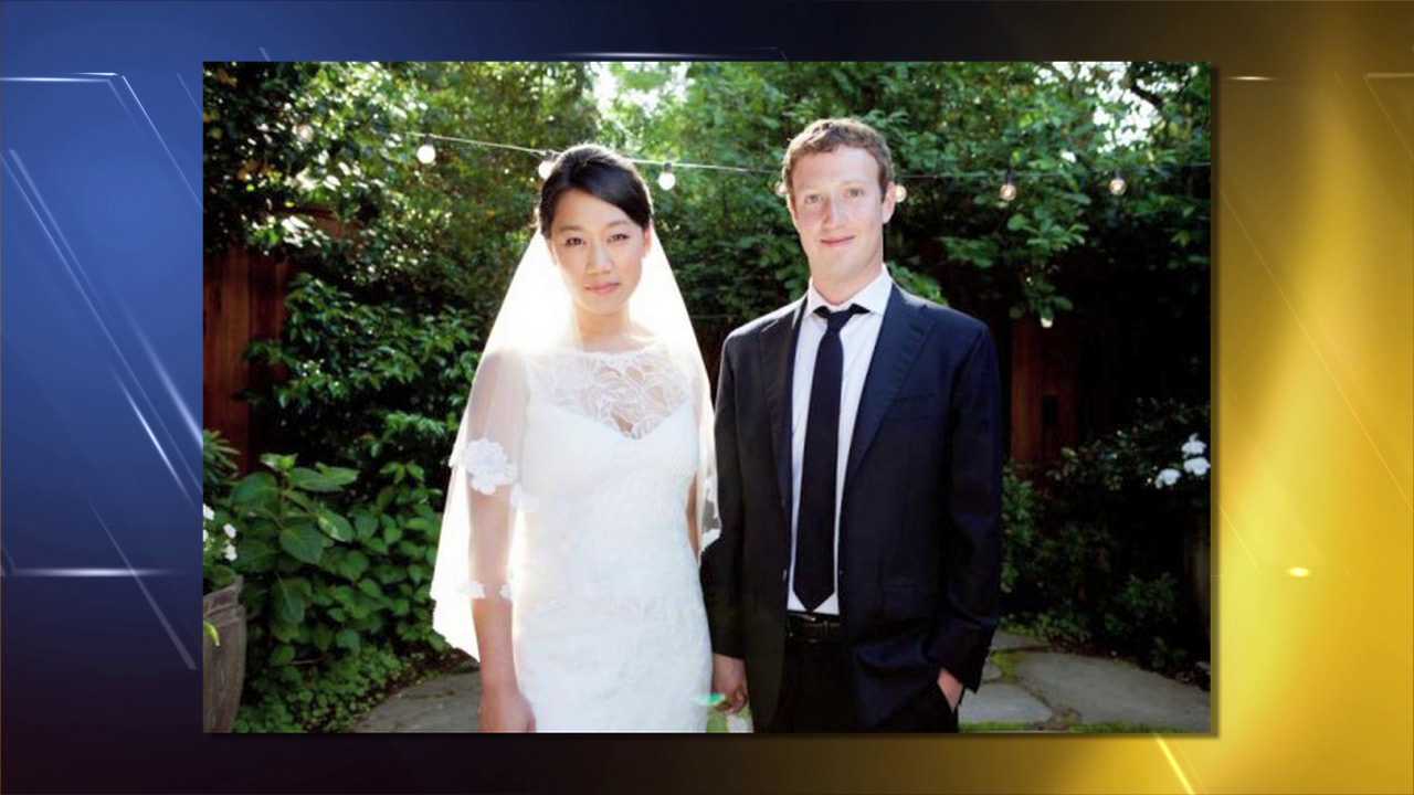 Priscilla Chan and Mark Zuckerberg. The dress was purchased in Denver.