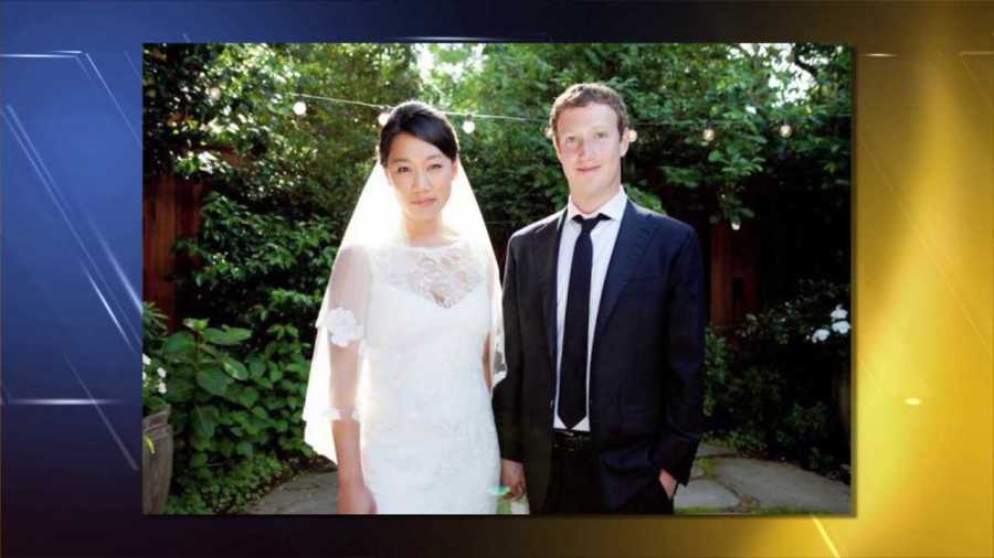 Priscilla Chan and Mark Zuckerberg. The dress was purchased in Denver.