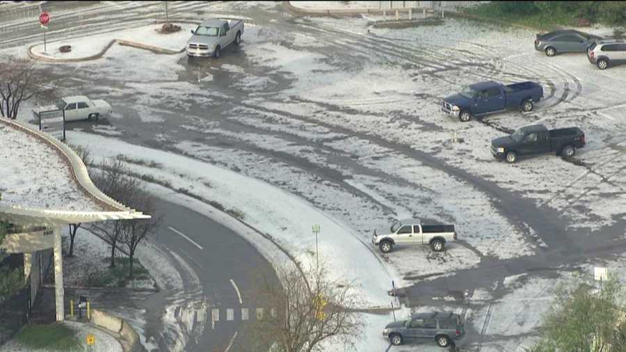 Hail at Centennial Airport. June 7, 2012