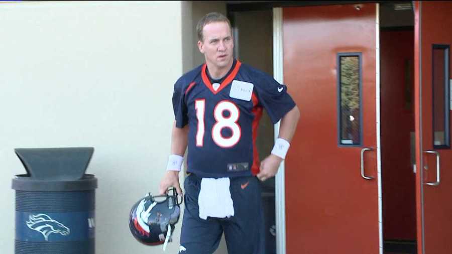 Denver Broncos first training camp session, July 26, 2012.