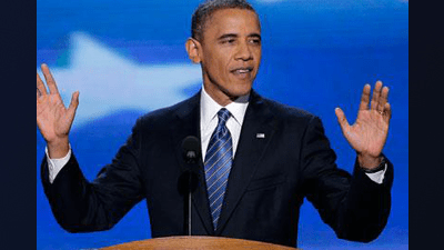 President Barack Obama at Democratic National Convention. Sep. 6, 2012