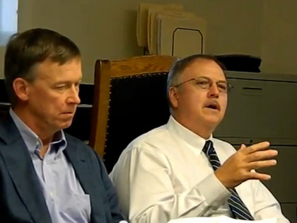 Tom Clements, right, with Gov. John Hickenlooper, was memorialized Monday. (Photo: YouTube)