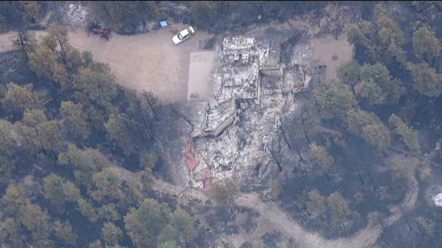 One of the 360 homes destroyed by the Black Forest Fire, as seen on June 13, 2013.