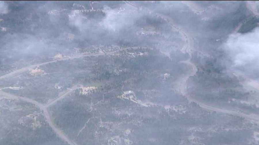 A few of the 360 homes destroyed by the Black Forest Fire, as seen on June 13, 2013.