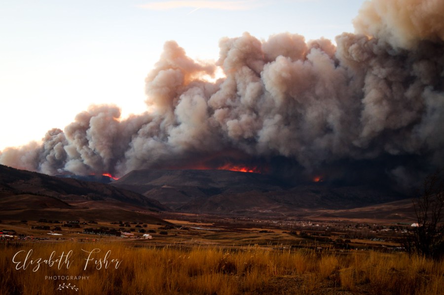 East Troublesome Fire from Granby, CO taken by Elizabeth Fisher