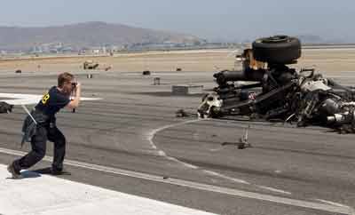 Investigator on San Francisco runway where Asiana Flight 214 crashed