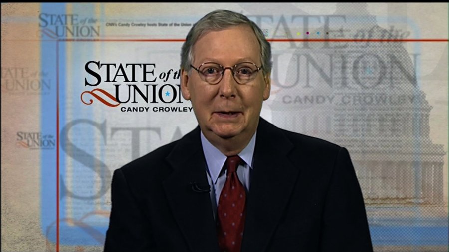 Senate Minority Leader Mitch McConnell has warned that his party will stop working with Democrats entirely if Majority Leader Harry Reid tries to shut down filibuster power. (Credit: CNN)