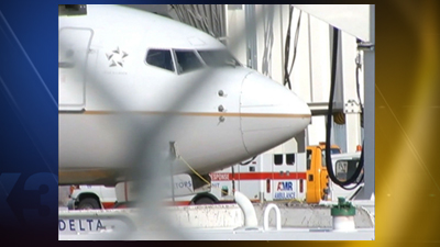 Three crew members and "a number" of passengers were injured Monday, February 17, 2014, when a United Airlines flight from Denver, Colorado, to Billings, Montana, encountered severe turbulence, a spokeswoman for the airline said. The plane landed in Billings without incident. Courtesy: KTVQ