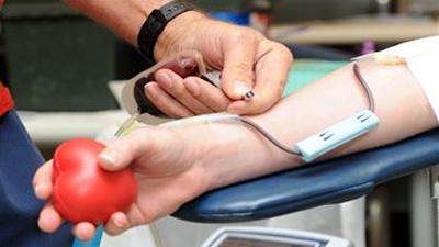 Blood donation at Bonfils. Photo credit: Buckley Air Force Base