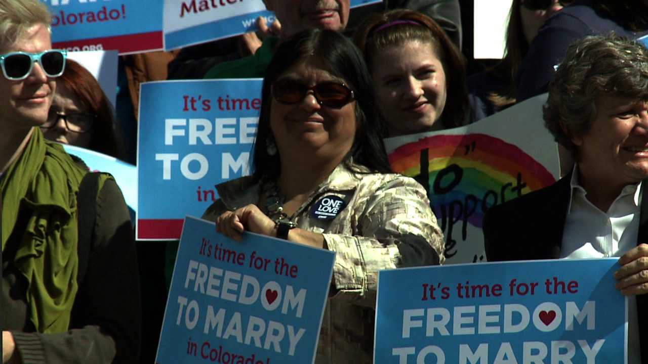 Rally at Capitol supports gay marriage in Colorado