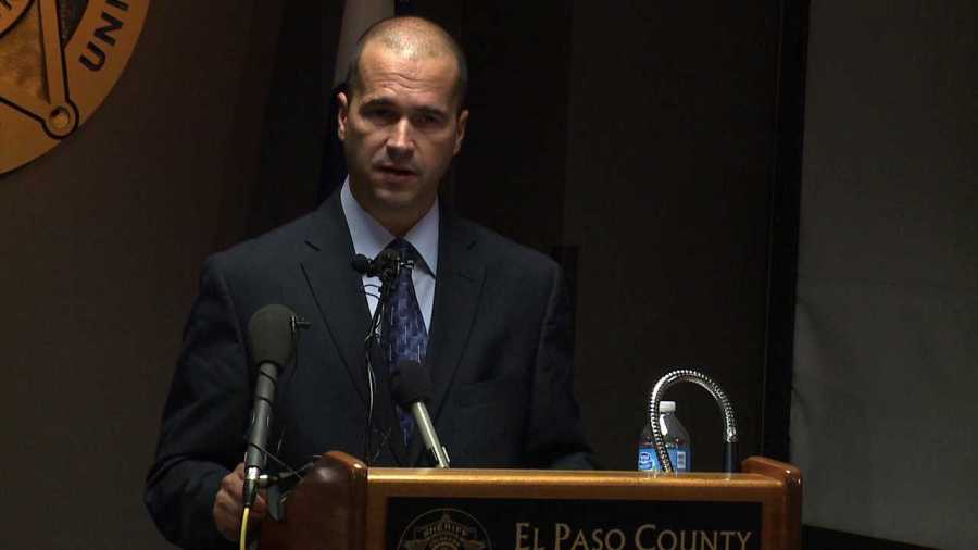 El Paso County Sheriff Terry Maketa at news conference. June 10, 2014