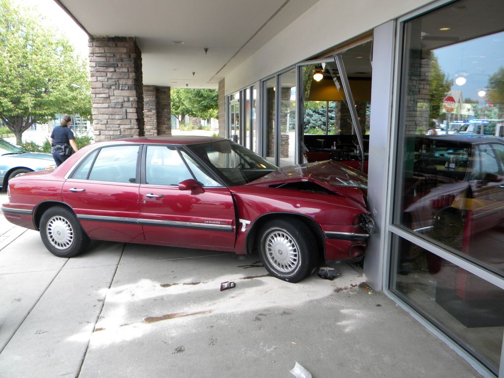 A Buick sedan crashed into a Fort Collins Jason's Deli on July 15, 2014. (Photo: Fort Collins Police Service)