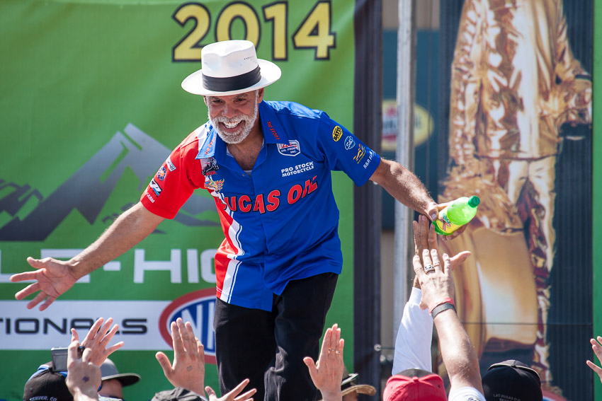 NHRA Mile-High Nationals at Bandimere Speedway, Morrison, Colo. July 18, 2014. Photo by: Joshua Maranhas