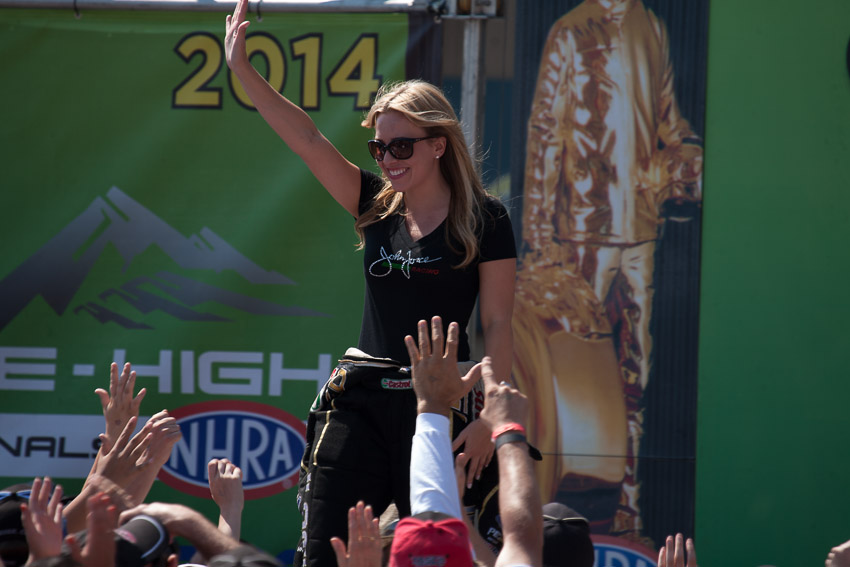 NHRA Mile-High Nationals at Bandimere Speedway, Morrison, Colo. July 18, 2014. Photo by: Joshua Maranhas