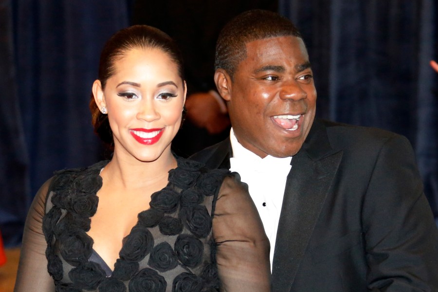 Actor Tracy Morgan and Meghan Wollover on the red carpet at the 2013 White House Correspondents Dinner.