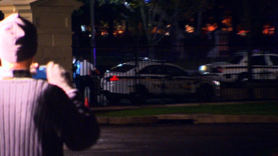 The first fence jumper at the White House since Omar Gonzalez barely made it over before being detained by Secret Service. Photo: David Catrett/CNN