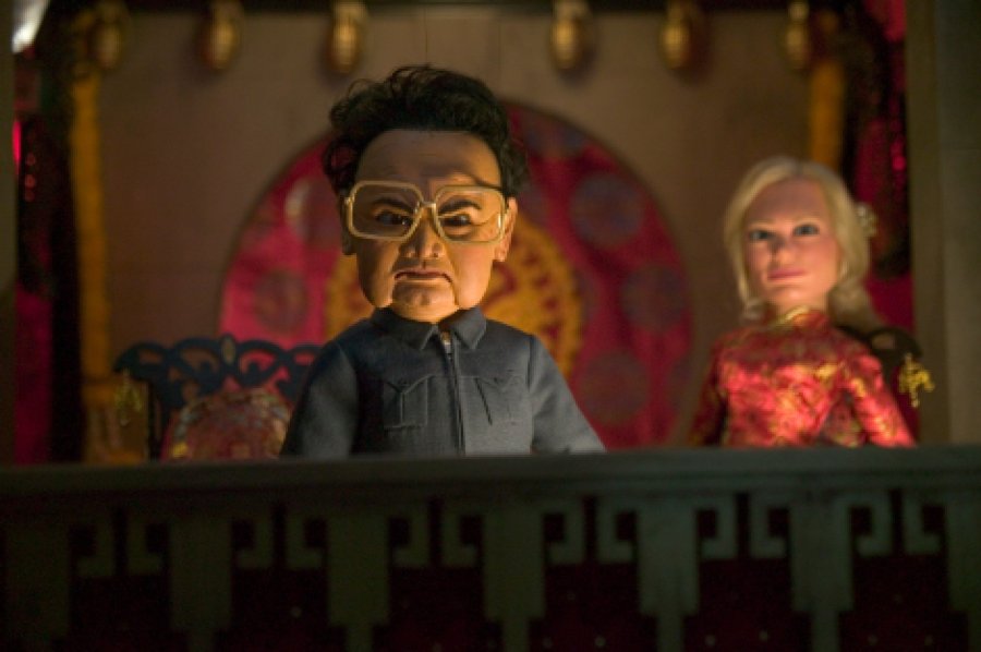 South Park creators Trey Parker and Matt Stone, whose clumsy marionettes star in "Team America: World Police" satirized Hollywood's slick action blockbusters. But it's the film's villain -- then Korean leader Kim Jong Il -- who steals the show.