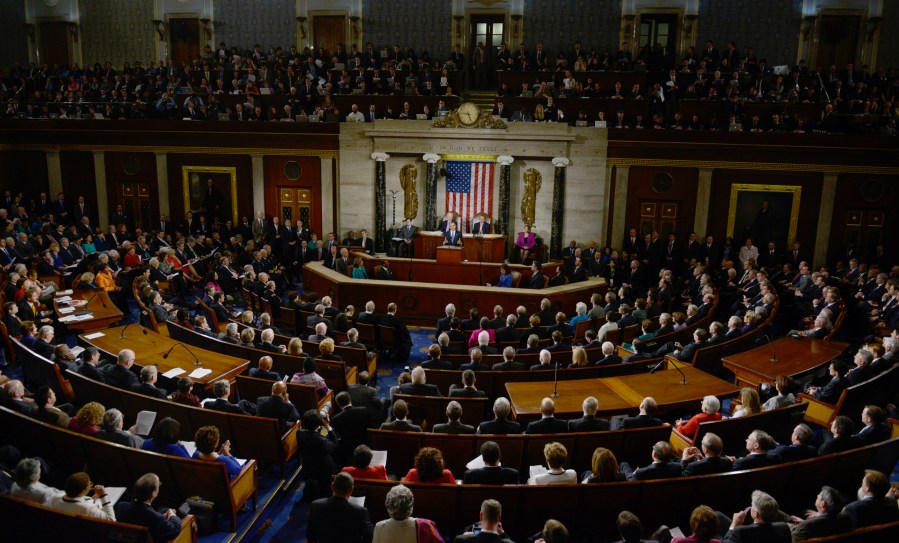 President Barack Obama delivers the annual State of the Union address in 2013. (Photo: BRENDAN SMIALOWSKI/AFP/Getty Images)