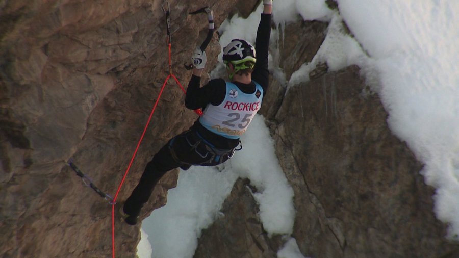 Ice climbing at Ouray Ice Festival