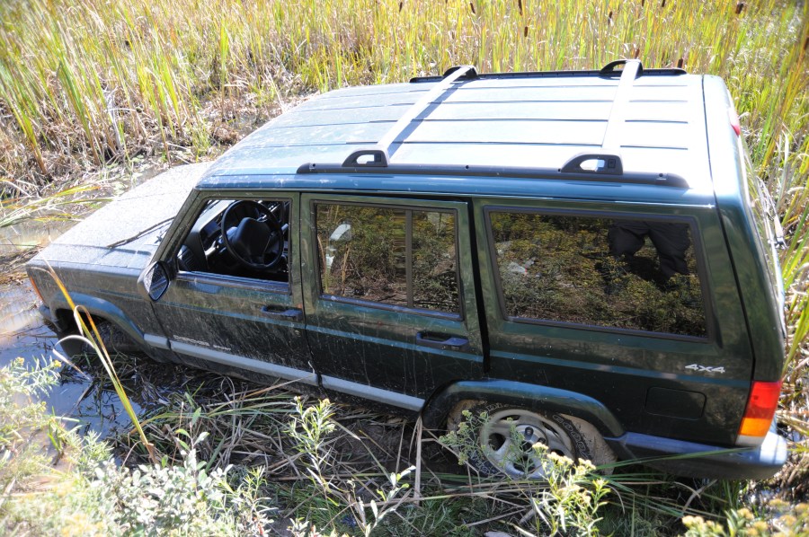 Related to the search for Eric Frein police released this photo. This photo shows Frein's 2001 Jeep Cherokee Sport.