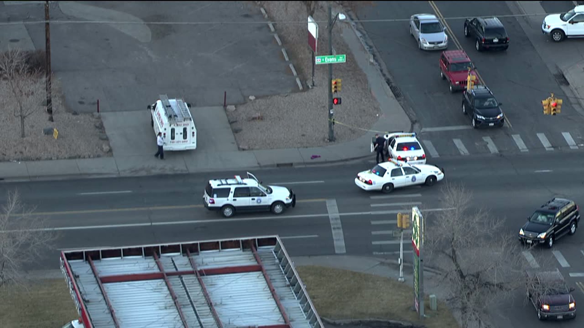 Two pedestrians hit at W. Evans and S. Tejon in Denver