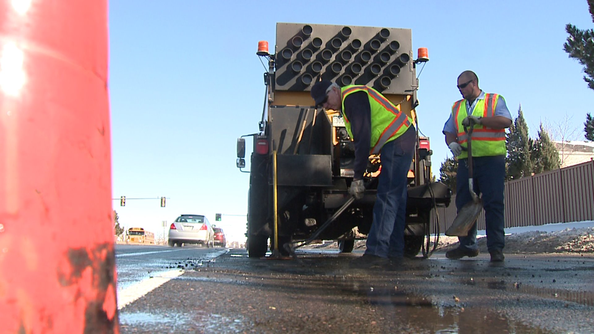 Crews fix potholes in metro Denver