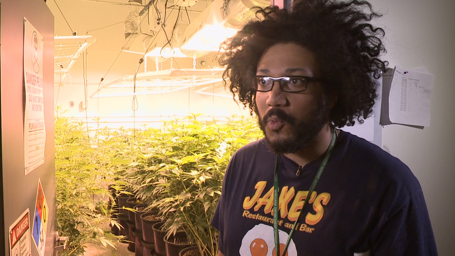 Elias Tempton grows marijuana