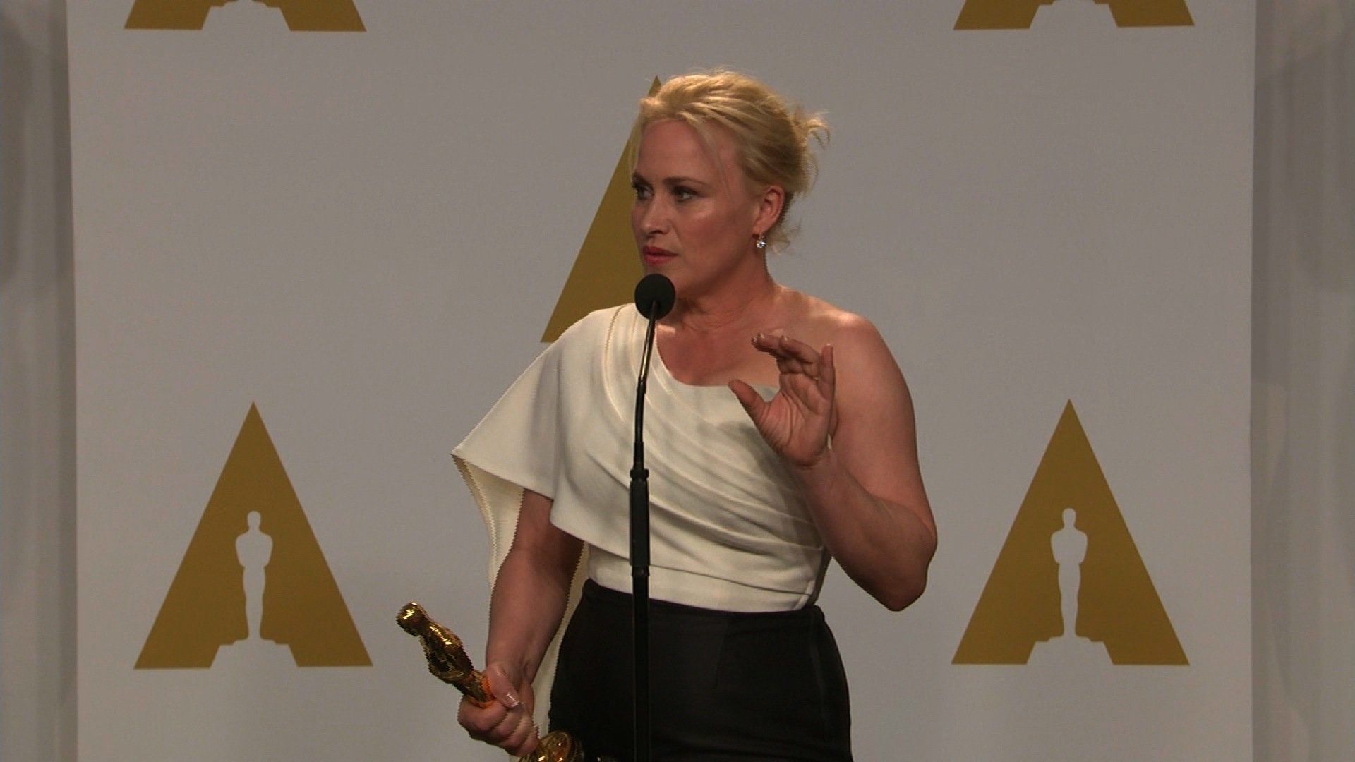 Oscar winner Patricia Arquette used her acceptance speech Sunday night to call for pay equality.