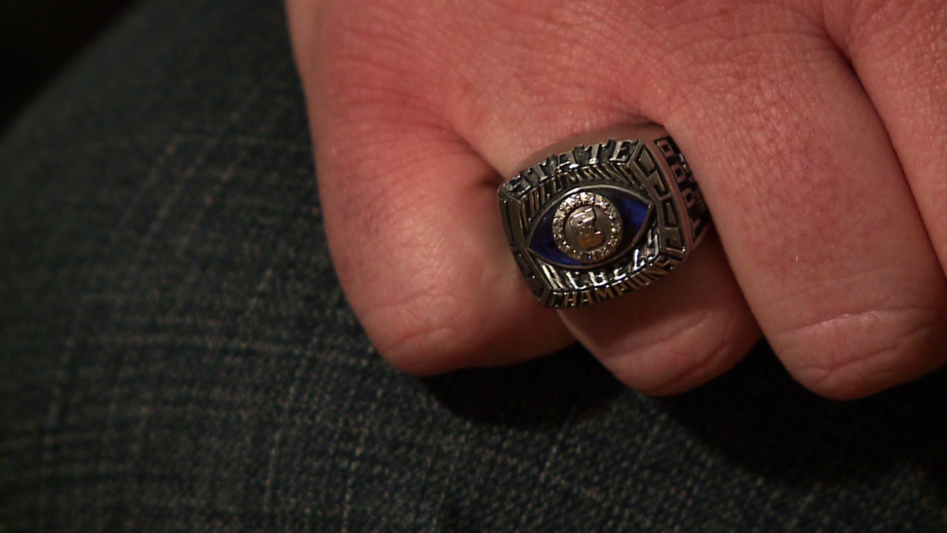 Evan Todd's Columbine championship ring