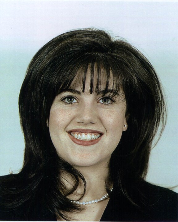 Monica Lewinsky, a former White House intern and Department of Defence employee who reportly has had a year long affair with President Bill Clinton.