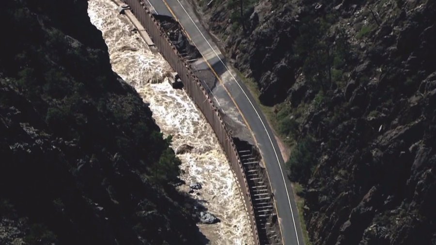 Road damaged in 2013 floods