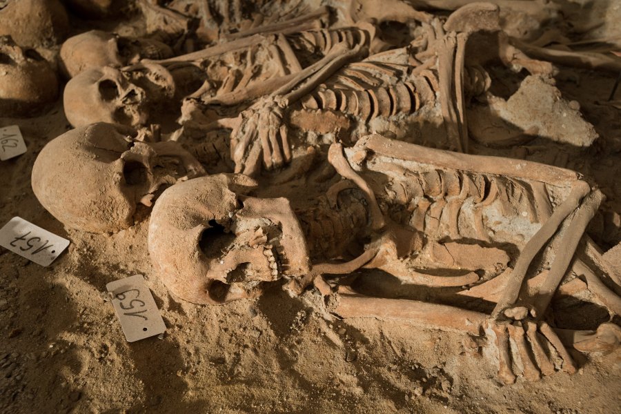 Workers digging underneath a Paris supermarket found as many as 200 skeletons. The skeletons were found as workers were doing renovations to the store in January, 2015. (Photo: CNN)