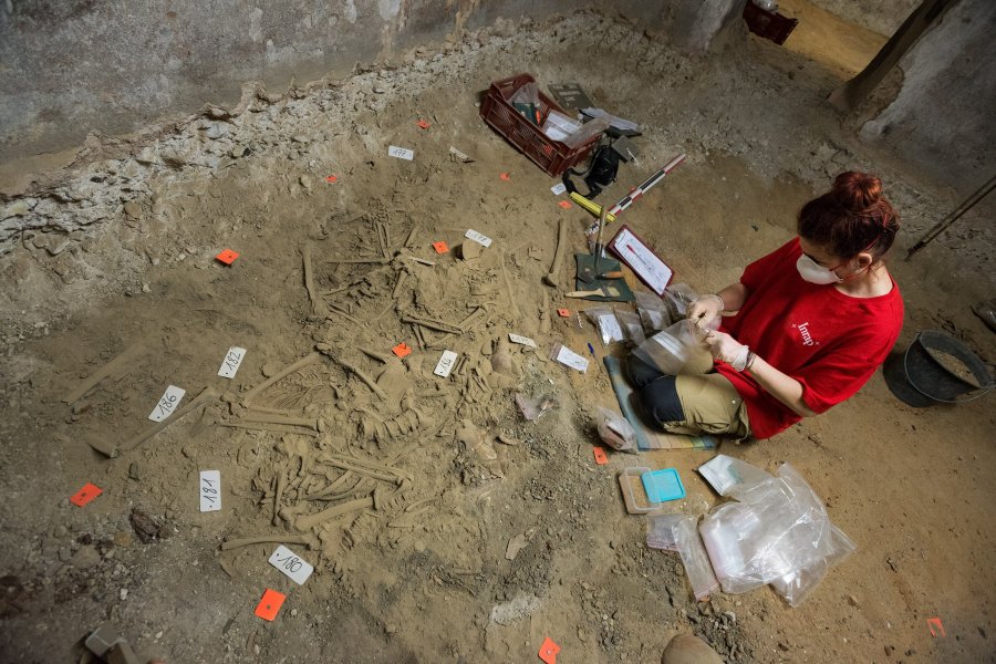 Workers digging underneath a Paris supermarket found as many as 200 skeletons. The skeletons were found as workers were doing renovations to the store in January, 2015. (Photo: CNN)