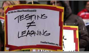 Rally against standardized testing