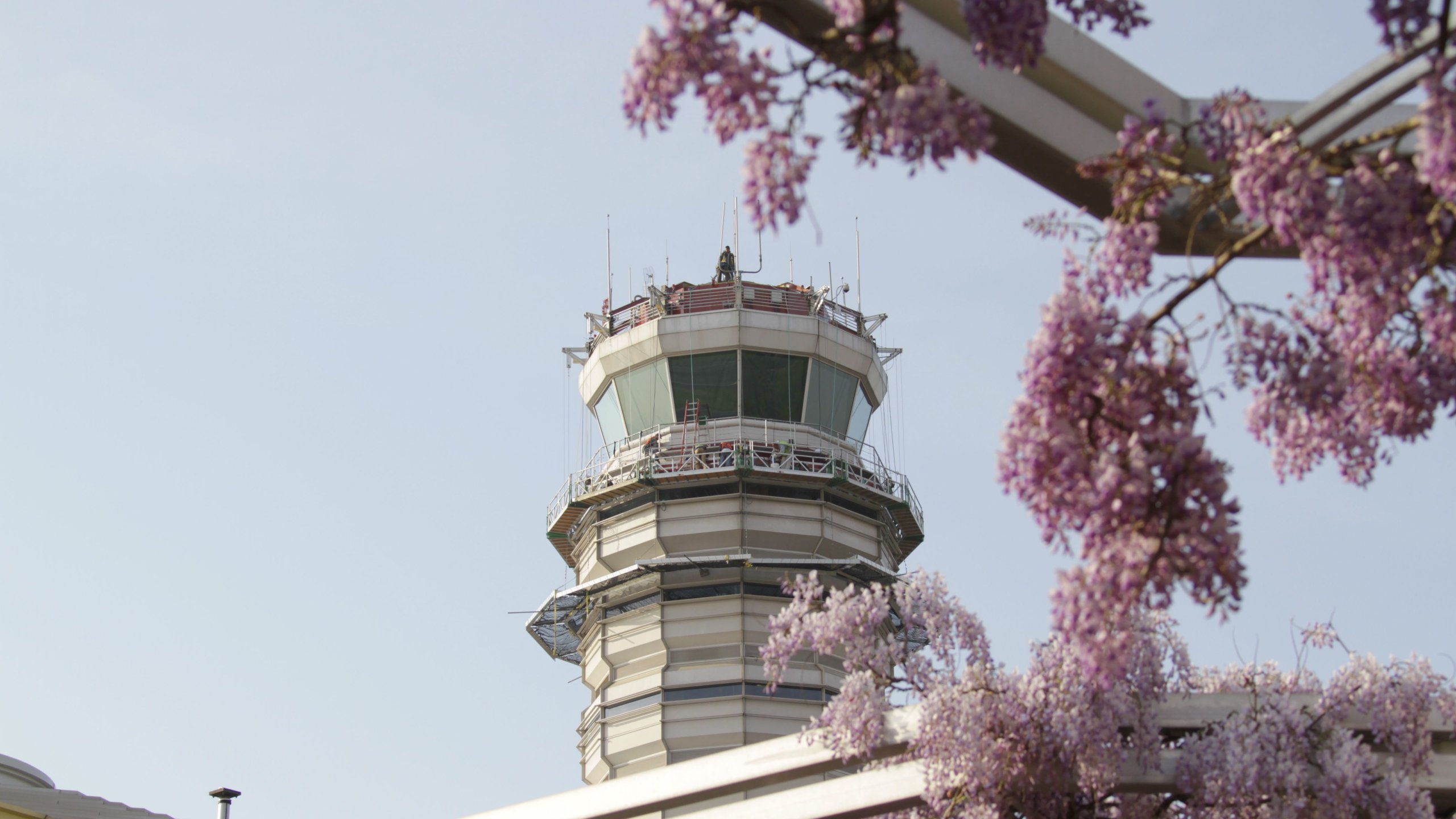 [FILE] An exterior photograph of the control tower at Ronald Reagan National Airport.