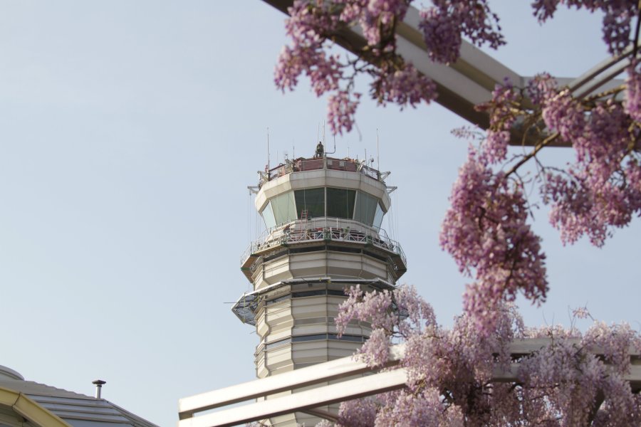 [FILE] An exterior photograph of the control tower at Ronald Reagan National Airport.