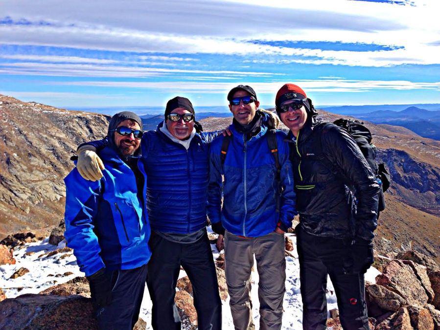 Jon Kedrowski, Jim Davidson, Alan Arnette, and Meteorologist Chris Tomer.