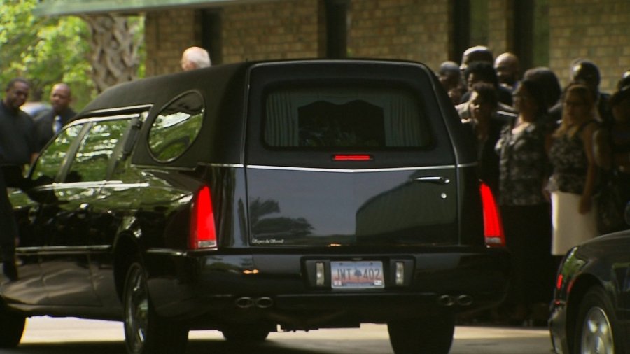 The funeral for Walter Scott, the South Carolina man who was fatally shot by a North Charleston police officer, was held in Summerville, SC on April 11, 2015.