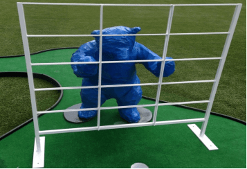 Blue bear replica stolen from mini-golf course. Photo: Denver Police