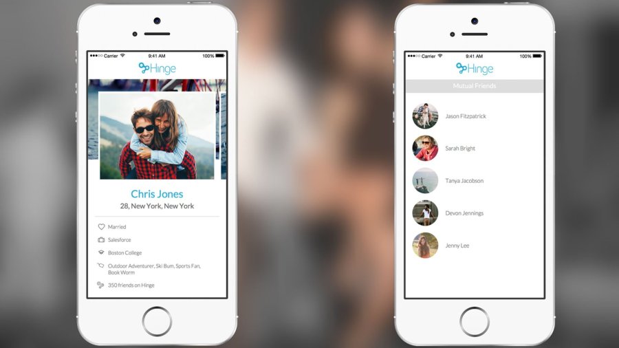 Hinge is a dating app that makes introductions through mutual friends on Facebook. It announced Wedneday, May 13, 2015, that it would begin to list relationship status in an effort to crack down on cheaters.