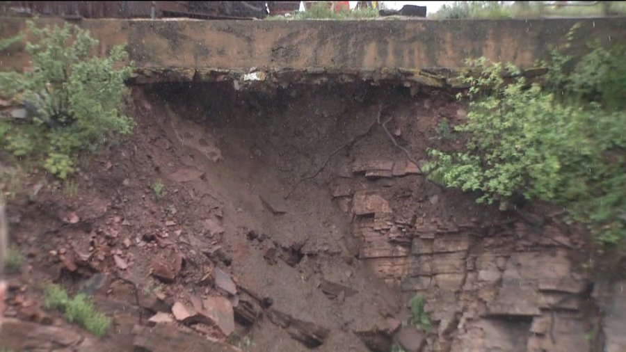 Erosion causing problem on property in Lyons, Colo.