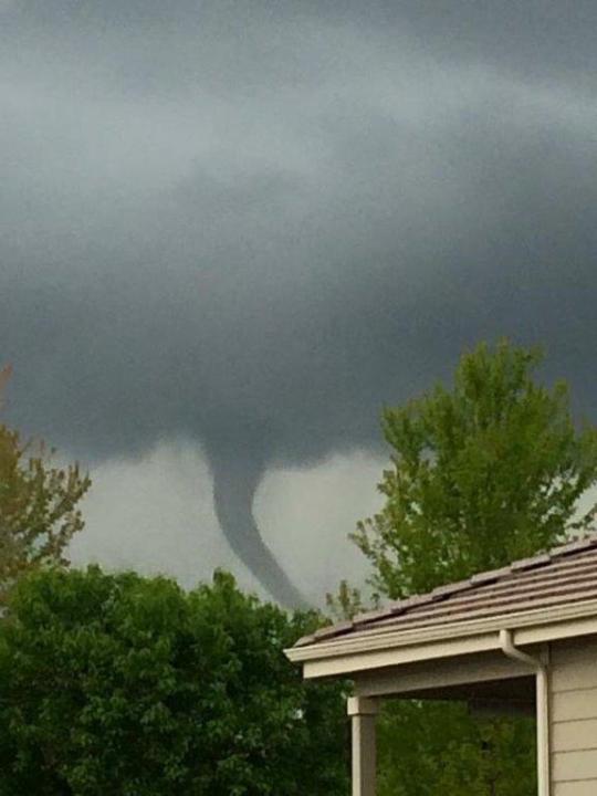 Funnel cloud near Fort Lupton. Coutesy: Jenette Keese