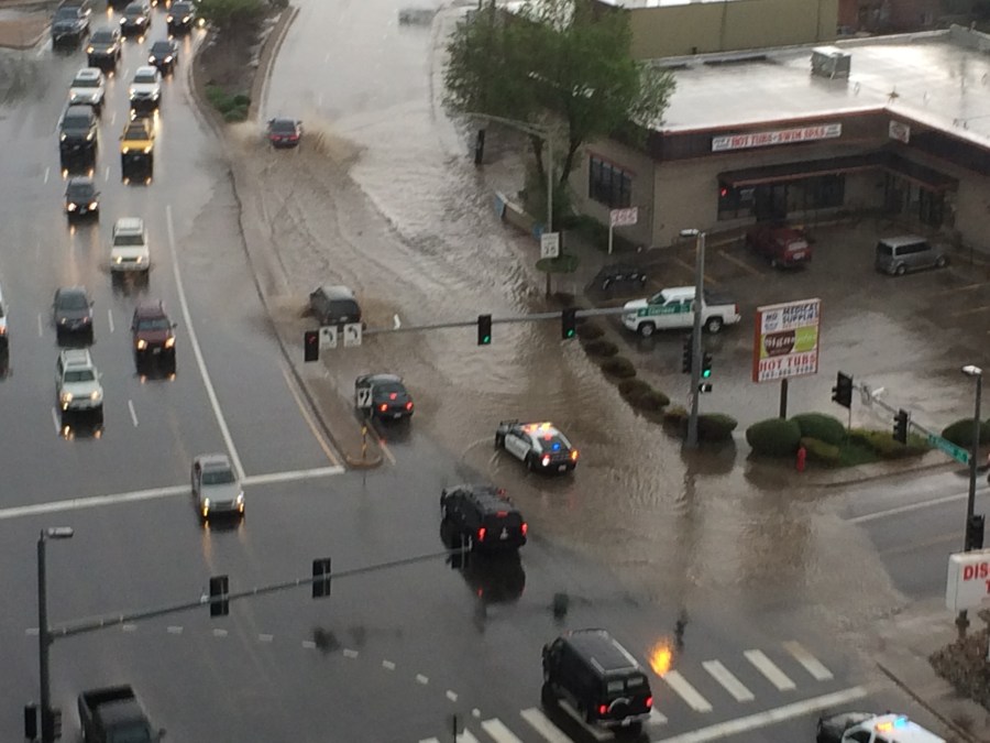 E. Hampden Ave. and S. Cherokee St. Photo: Ann Bernier