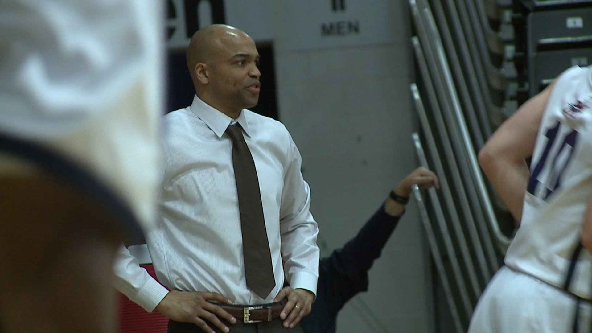 Metro State head basketball coach Derrick Clark