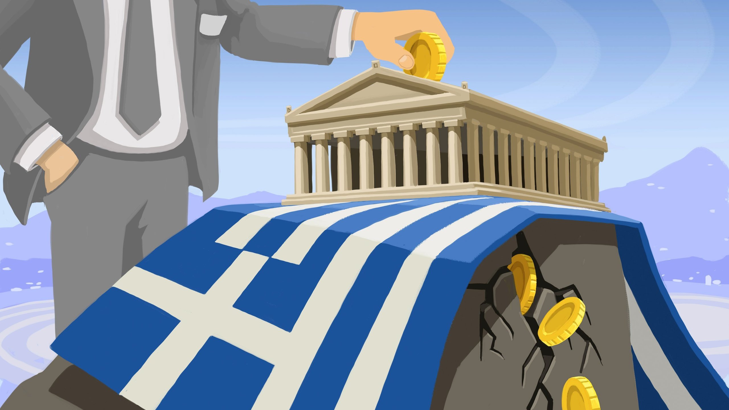 Wall Street is betting that there's about a 75% chance that Greece defaults on its debt. (Photo: CNN)