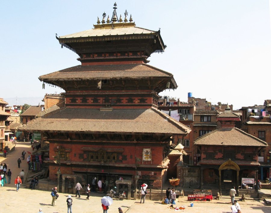 Witnesses were unable to immediately confirm what destruction occurred in lavish Bhaktapur, including this main pagoda seen here in February 2008. (Photo: CNN)