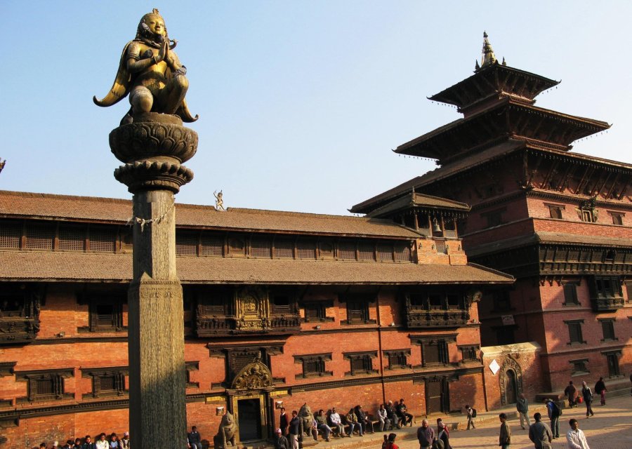 On Kathmandu's outskirts several key buildings appeared still standing in Patan's Durbar Square, including the Sundari Chowk temple seen in February 2008. (Photo: CNN)