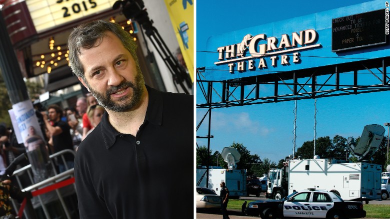 Judd Apatow 'devastated' by shooting in theater showing his movie. (Photo: CNN)