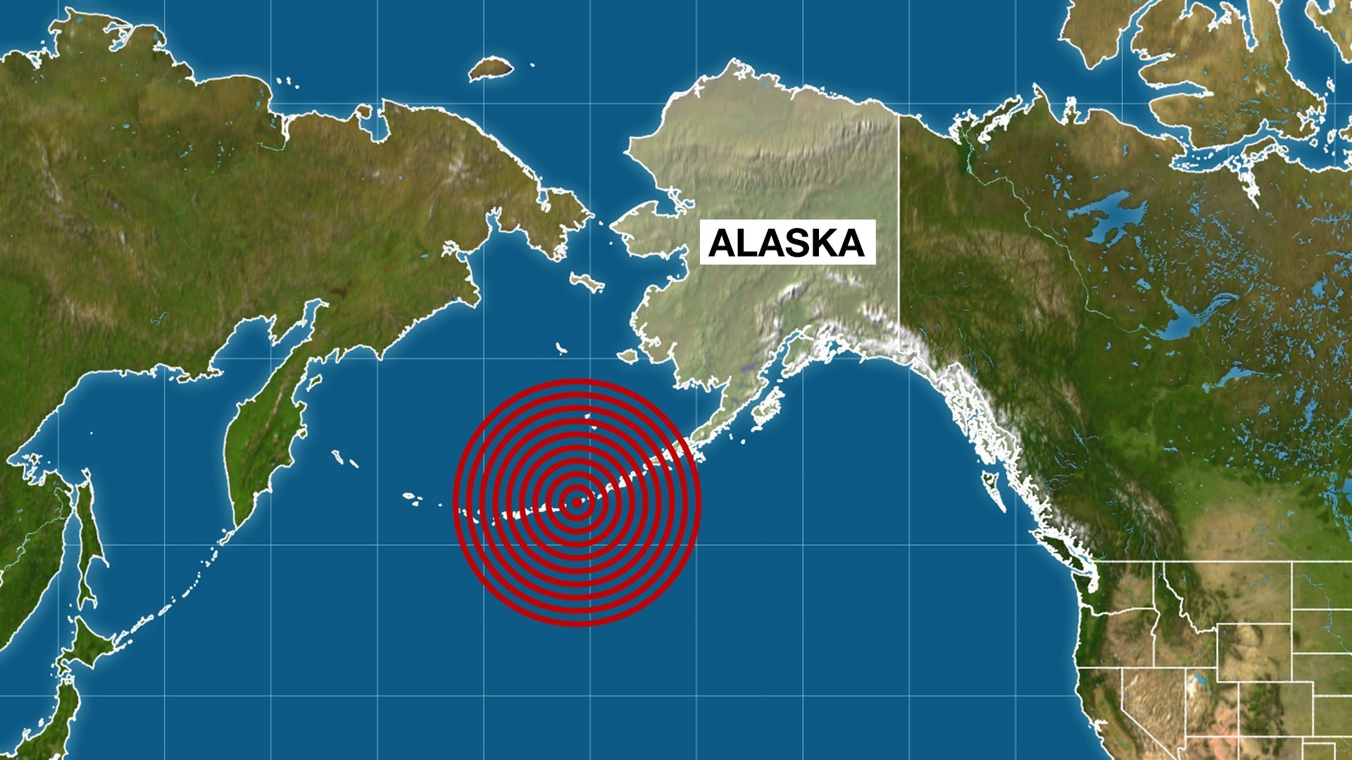 A magnitude 6.9 earthquake struck near Alaska's Aleutian Islands late Sunday night, the U.S. Geological Survey said. (Photo: CNN)